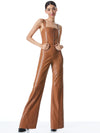 LINETTE VEGAN LEATHER SLEEVELESS JUMPSUIT-Black-ALICE + OLIVIA