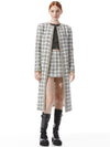 TULSI MAXI JACKET-OFF WHITE/BLACK-ALICE + OLIVIA