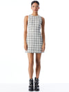 CLYDE MINI DRESS-OFF WHITE/BLACK-ALICE + OLIVIA