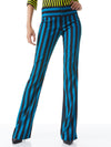 OLIVIA BOOTCUT PANT-POSITANO STRIPE LG TURKSH BLUE-ALICE + OLIVIA