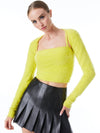 TOP LUETTA EFFETTO PELUCHE CON COPRISPALLE-ALICE + OLIVIA