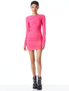 KATHERINA RUCHED FITTED DRESS-WILD PINK-ALICE + OLIVIA