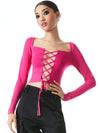TOP CON PARTE ANTERIORE IN PIZZO HILARIA-ALICE + OLIVIA