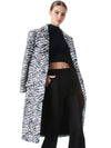 IVAN BOXY OVERSIZED COAT-BLACK/WHITE-ALICE + OLIVIA