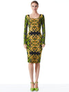 ROBE MIDI DÉCOLLETÉ PELLE DELORA-ALICE + OLIVIA