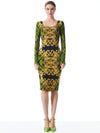 ROBE MIDI DÉCOLLETÉ PELLE DELORA-ALICE + OLIVIA