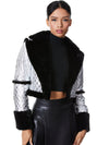 MANTEAU LUISANA EN SIMILICUIR MATELASSÉ-ALICE + OLIVIA