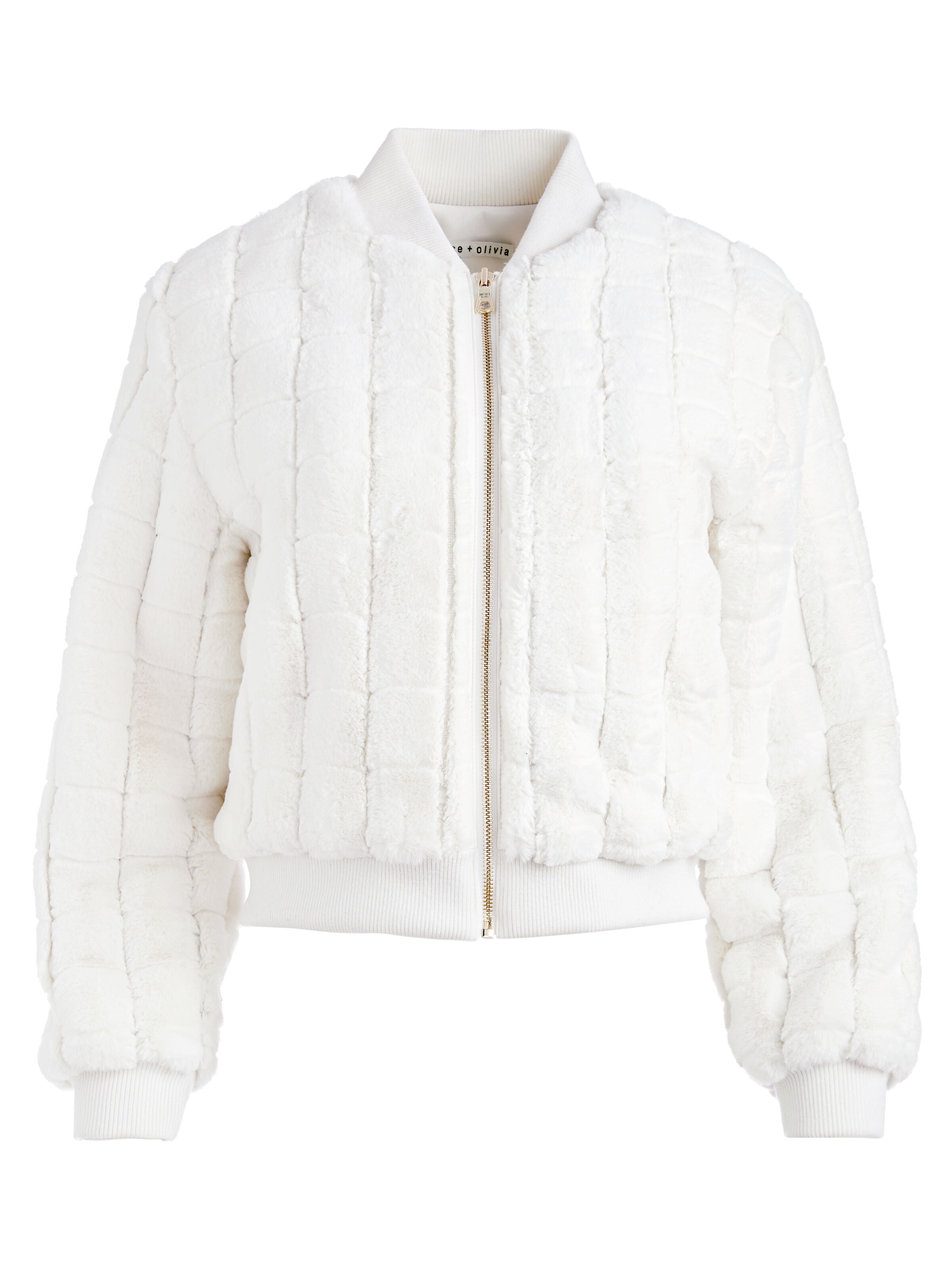 BLOUSON VRSTY EN FAUSSE FOURRURE LATANYA CRP-ALICE + OLIVIA