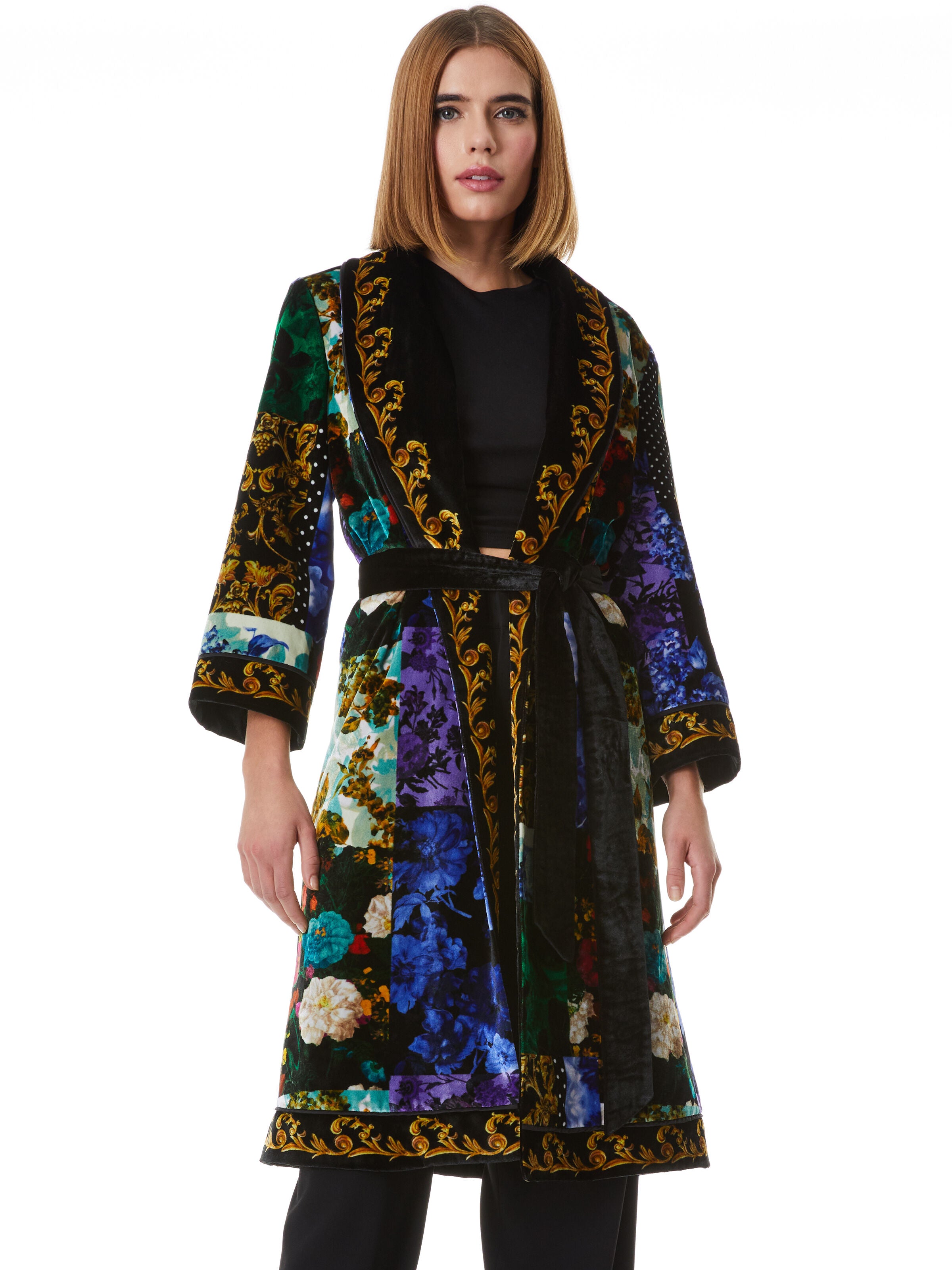 KIMONO EN VELOURS CEINTURÉ EILENE-ALICE + OLIVIA