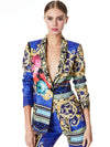 BLAZER COL CHÂLE AVEC MANCHETTES MACEY-ALICE + OLIVIA