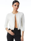 AKIRA EMBELLISHED TEXTURED CARDIGAN-SOFT WHITE-ALICE + OLIVIA