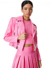 BLOUSON CODY EN SIMILICUIR FAÇON CROCO-ALICE + OLIVIA