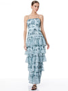 ROBE LONGUE À FINES BRETELLES VALENCIA-ALICE + OLIVIA