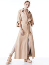 ROBE LONGUE BOUTONNÉE EN CUIR VEGAN TANIKA-ALICE + OLIVIA