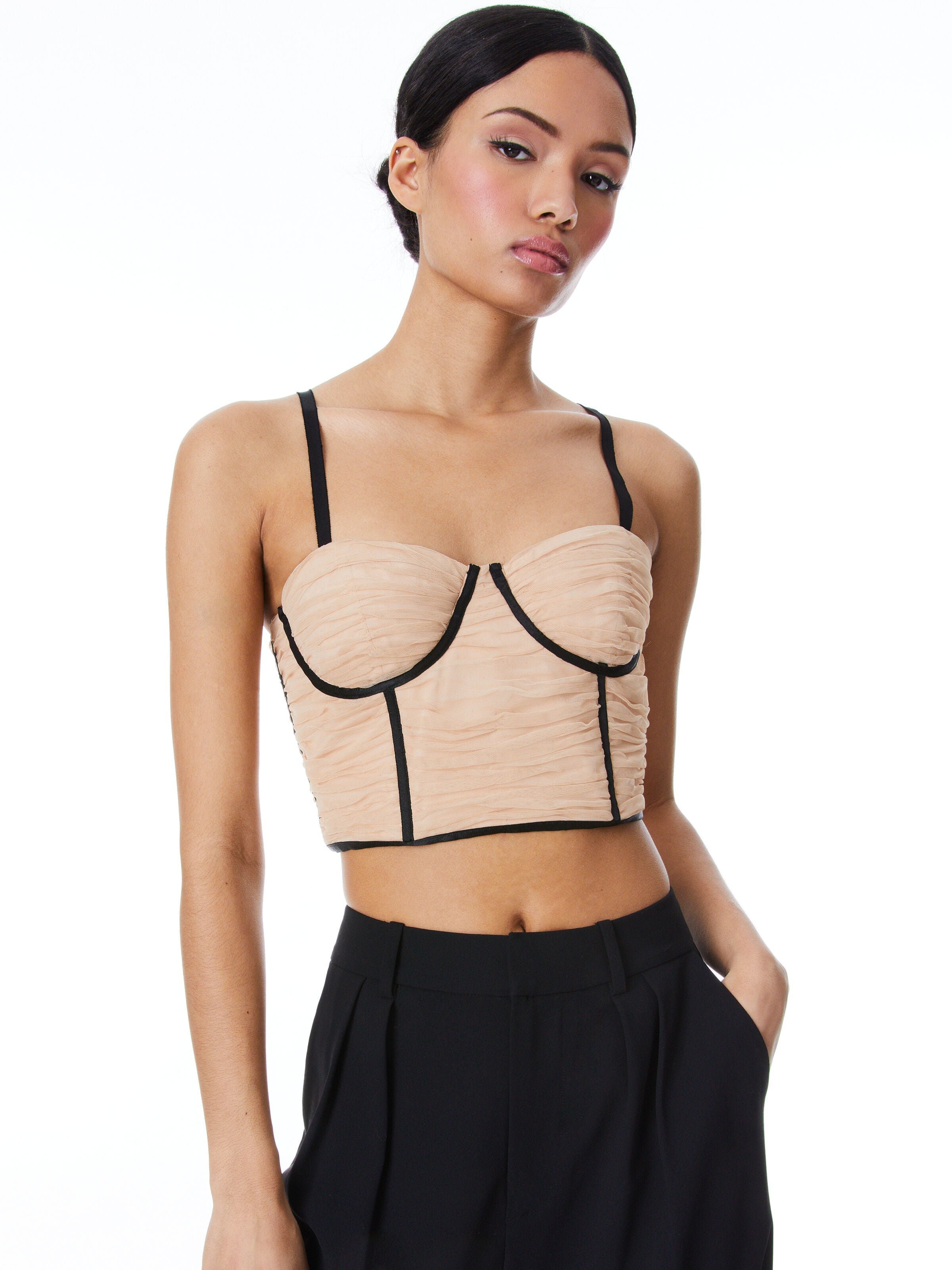DAMIA TOP BUSTIER ARRICCIATO-ALICE + OLIVIA