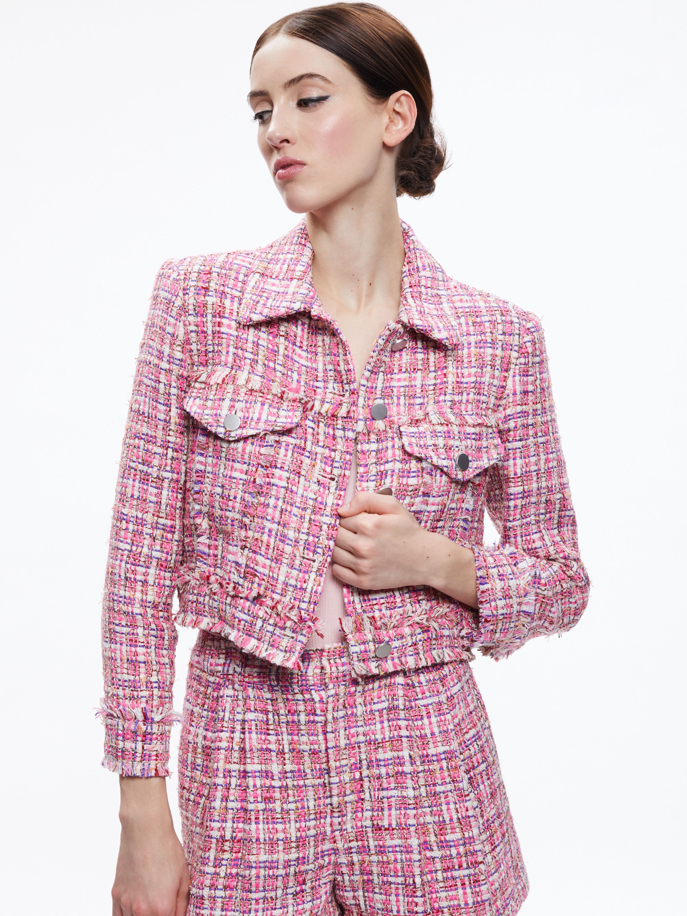 CHLOE TWEED JACKET-CANDY MULTI-ALICE + OLIVIA