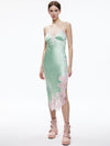 Abito sottoveste midi asimmetrico KERR con bordo in pizzo-ALICE + OLIVIA