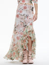 BRAYLEE ASSYMETRIC RUFFLE SLIP SKIRT-MORNINGSIDE FLORAL WHITE-ALICE + OLIVIA