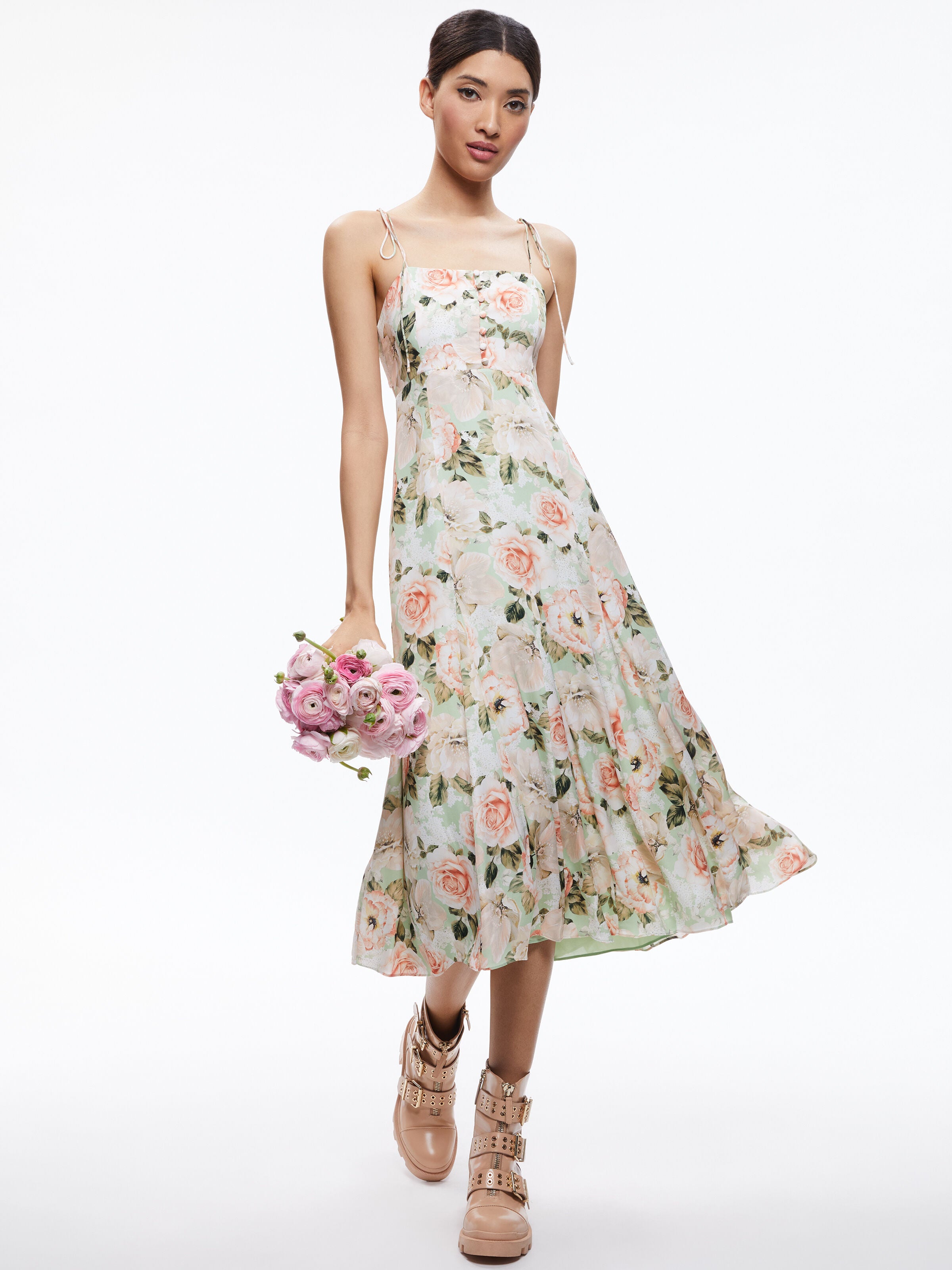 ABITO MIDI LORELLE GODET-ALICE + OLIVIA