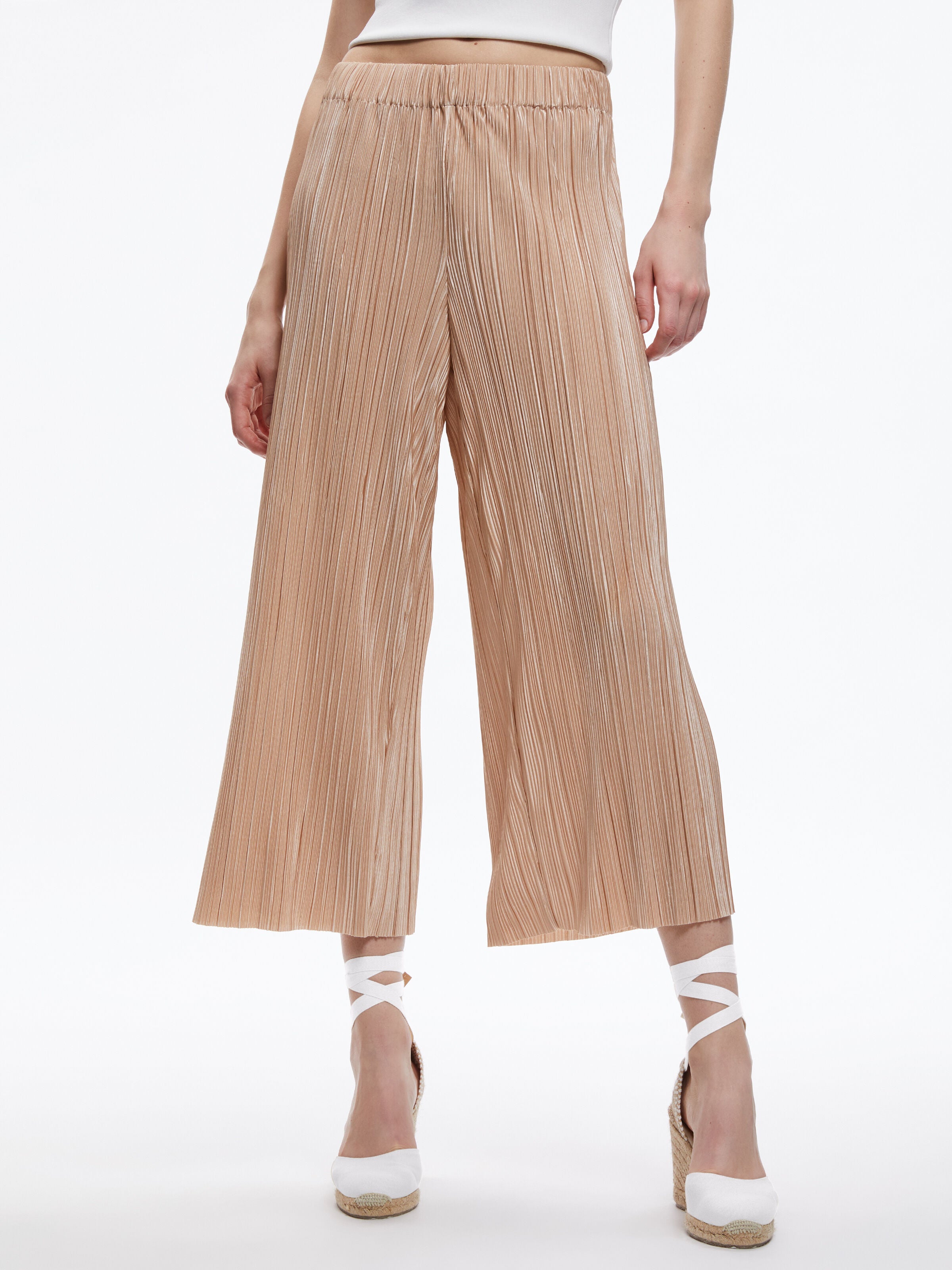 PANTALONI ALLA CAVIGLIA CON ELASTICO IN VITA BENNY-ALICE + OLIVIA