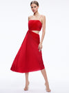 Robe midi asymétrique FAYETH à découpes-ALICE + OLIVIA