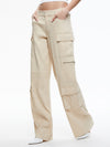 CAY BAGGY CARGO LINEN PANT-Black-ALICE + OLIVIA