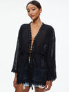 HAUT TUNIQUE ASYMÉTRIQUE CHAUVE-SOURIS BRODÉ SHONA-ALICE + OLIVIA