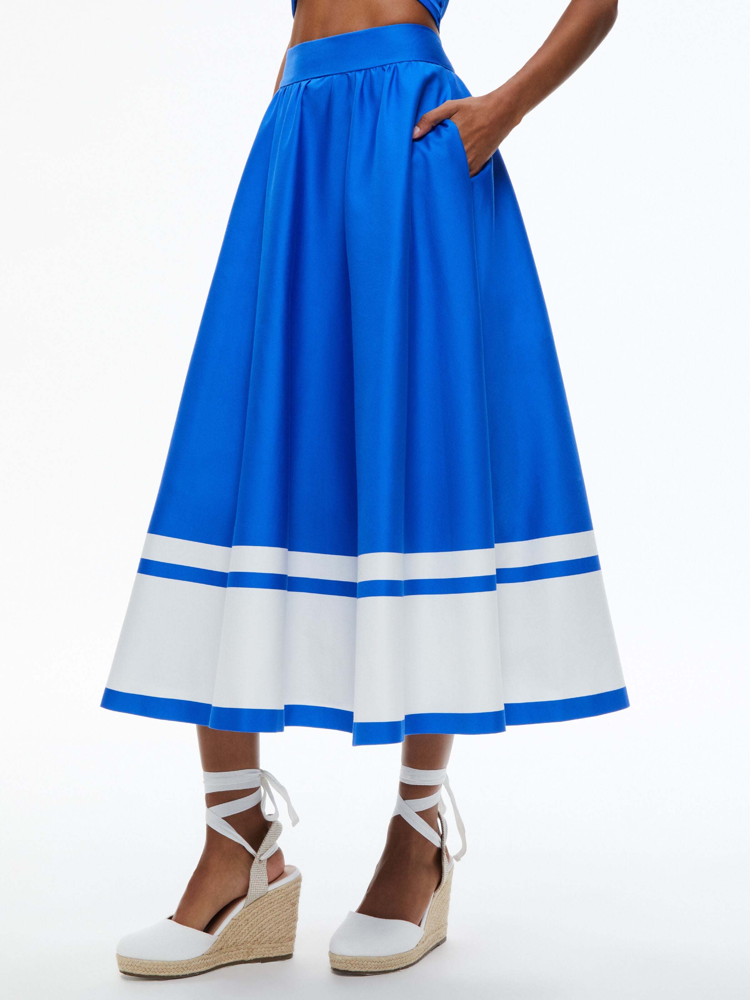 JUPE MIDI TAILLE HAUTE EARLA-ALICE + OLIVIA