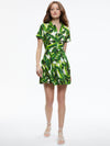 TAMALA BUTTON FRONT SHIRT DRESS-SUN PALM OFF WHITE-ALICE + OLIVIA