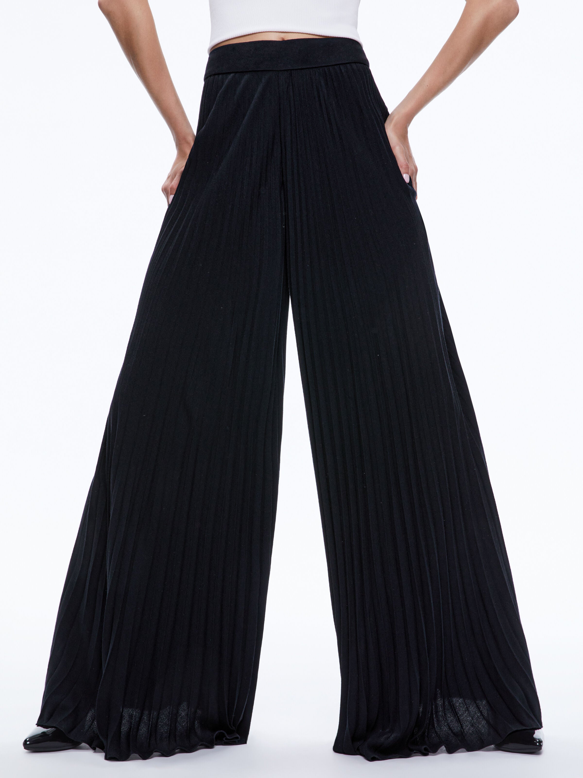 PANTALON LARGE PLISSÉ COPEN-ALICE + OLIVIA
