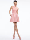 CHARA VEGAN MINI DRESS-ROSE-ALICE + OLIVIA