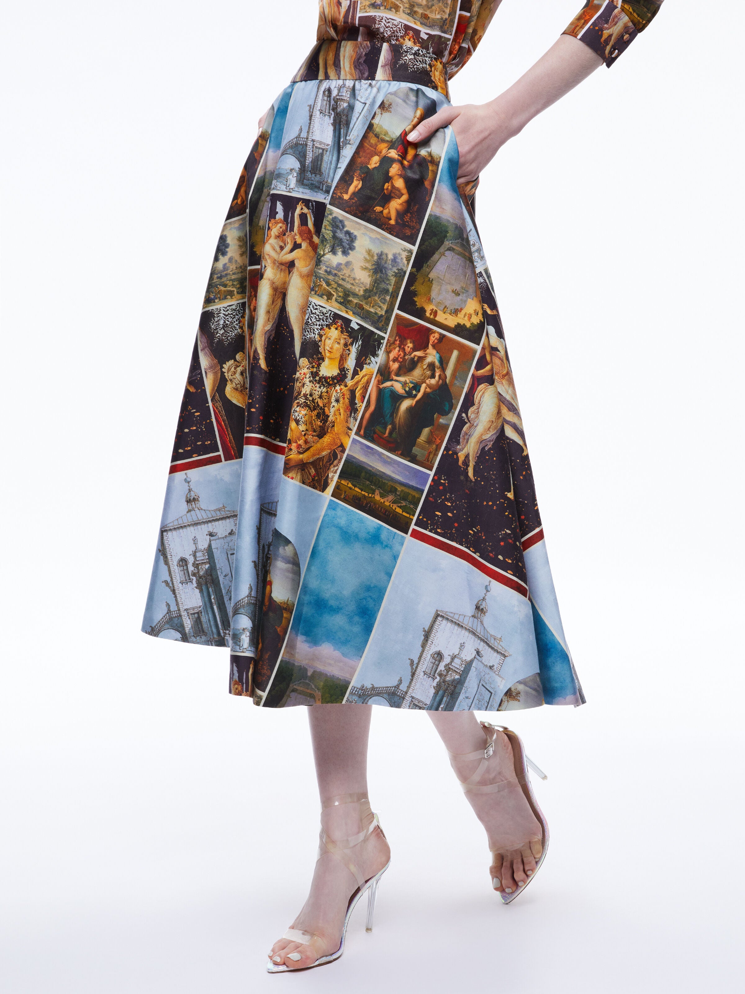 JUPE MIDI TAILLE HAUTE EARLA-ALICE + OLIVIA