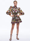 TIFFIE PUFF SLEEVE MINI DRESS-FATAL ATTRACTION OFF WHITE-ALICE + OLIVIA