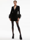 MINI ABITO BLAZER CON POLSINI IN PIUME LATOYA-ALICE + OLIVIA