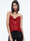 HARMON CRYSTAL TANK-PERFECT RUBY/CHAINMAIL-ALICE + OLIVIA