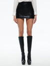 MINI-JUPE EN SIMILI CUIR FAÇON CROCO RUBI VEGAN-ALICE + OLIVIA