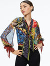 Camicetta con scollo a cravatta Lloyd-ALICE + OLIVIA