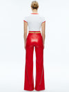 DYLAN VEGAN PANT-BRIGHT RUBY-ALICE + OLIVIA