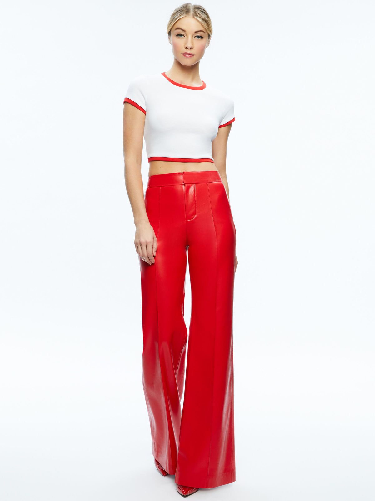 DYLAN VEGAN PANT - BRIGHT RUBY