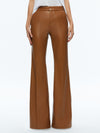 DANETTE VEGAN LEATHER SPLIT HEM TROUSERS-CAMEL-ALICE + OLIVIA