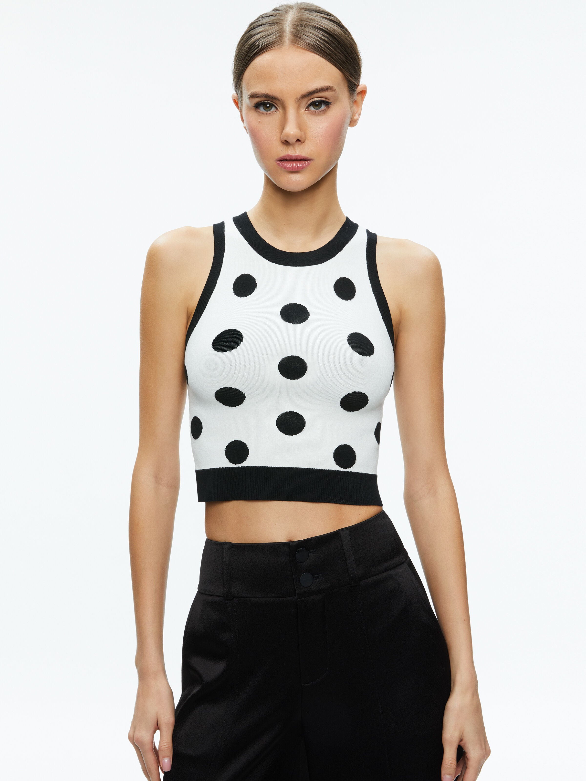 RYDEL TANK-BLACK/SOFT WHITE-ALICE + OLIVIA
