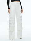 PANTALONI CARGO A VITA MEDIA E GAMBA LARGA OLYMPIA-ALICE + OLIVIA