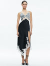 ROBE MIDI FENDUE ASYMÉTRIQUE DAPHNE DENTELLE-ALICE + OLIVIA