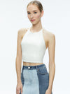 HAUT COURT DOS NU EN SIMILICUIR JAYMEE-ALICE + OLIVIA