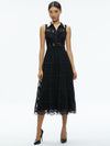 ROBE MIDI EN DENTELLE À COL ORNÉ ANAYA-ALICE + OLIVIA