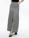 RYE TWEED MAXI SKIRT-BLACK/OFF WHITE-ALICE + OLIVIA