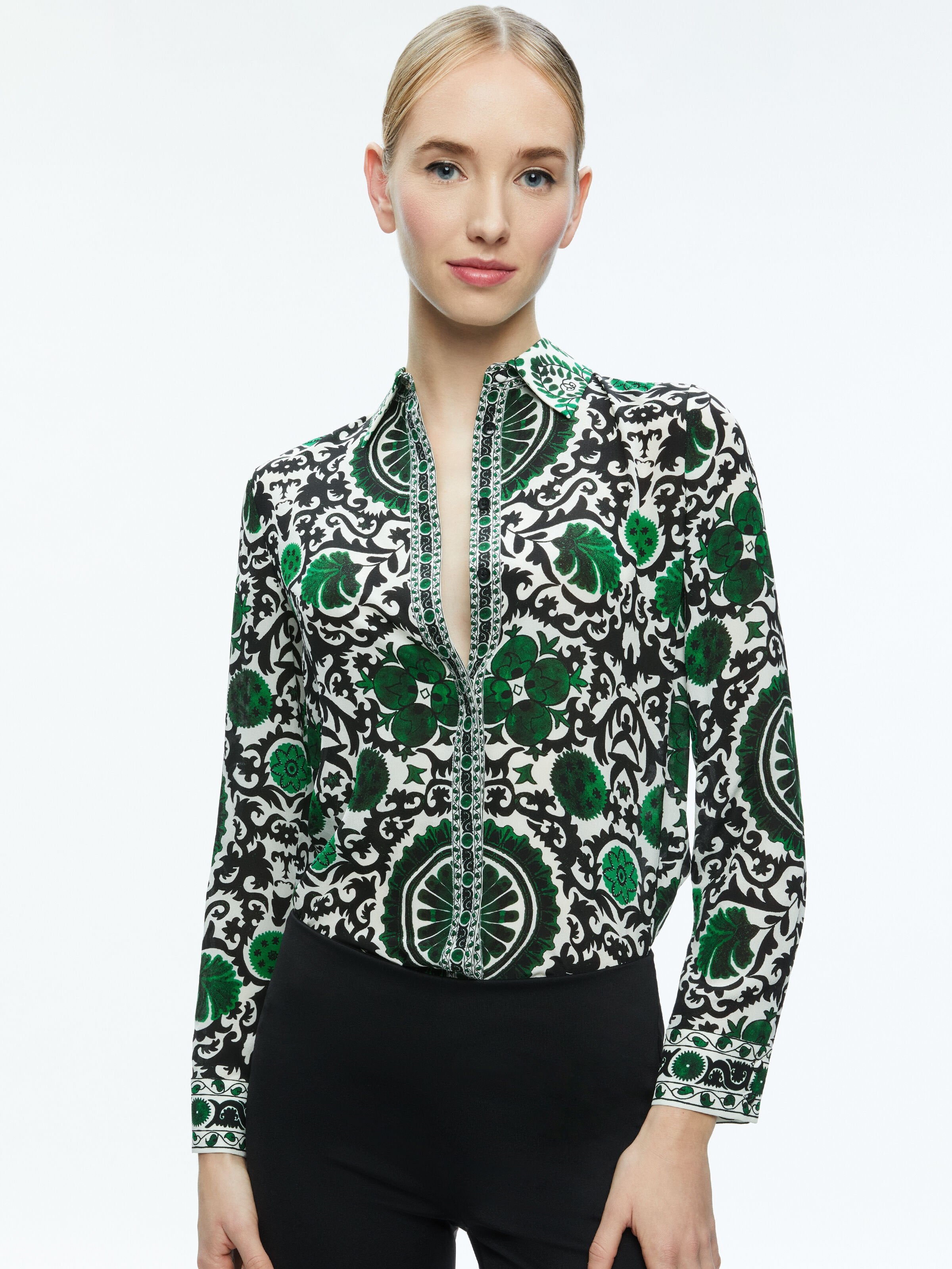 CAMICIA IN SETA WILLA-ALICE + OLIVIA