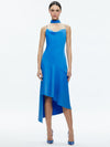 HARMONY ASYMMETRICAL SLIP SCARF DRESS-FRENCH BLUE-ALICE + OLIVIA