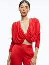 TOP CROP ELDA DRAPPEGGIATO CON TORSIONE-ALICE + OLIVIA