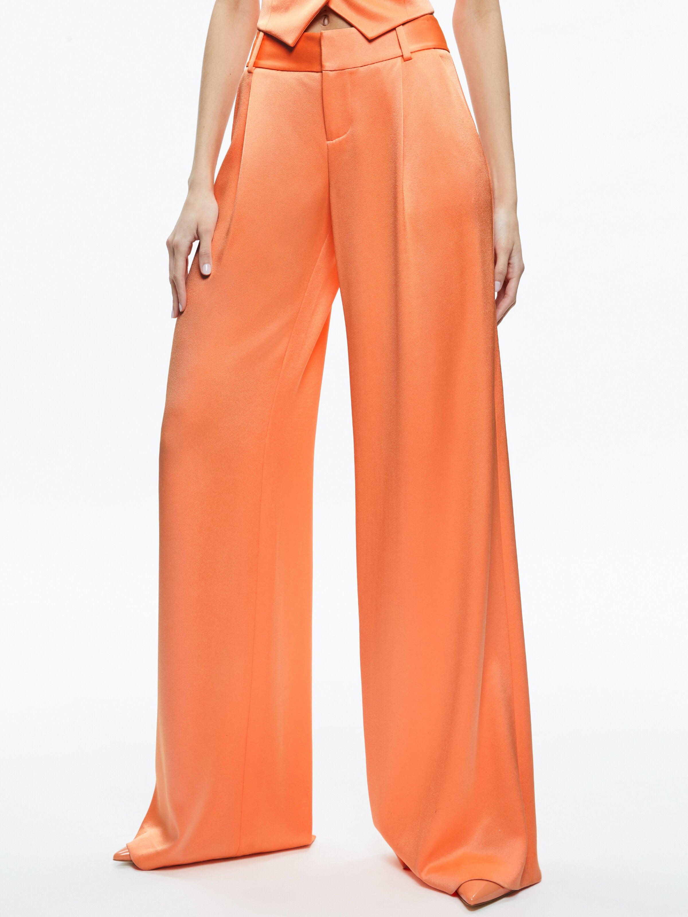 ERIC LOW RISE PANT-CORAL-ALICE + OLIVIA